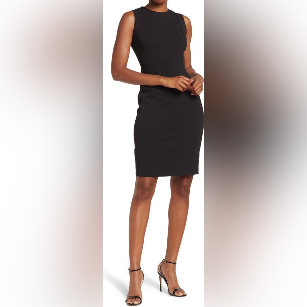 Sleeveless Sheath Calvin Klein Dress in Black Size 2